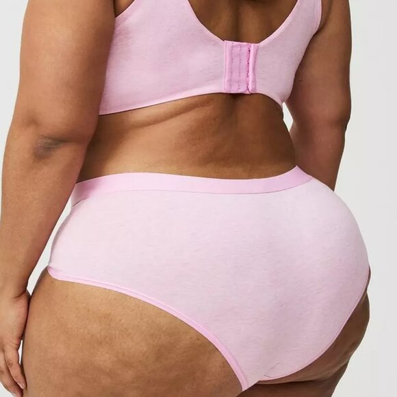 Torrid Panties 4X Pink Heather Cheeky Cotton Mid Rise Panty Underwear Plus New - Picture 2 of 2